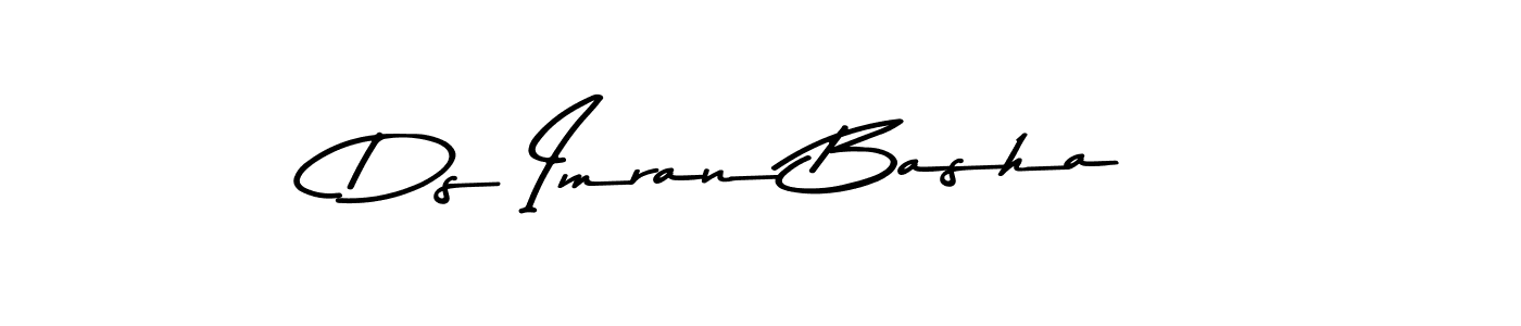 Create a beautiful signature design for name Ds Imran Basha. With this signature (Asem Kandis PERSONAL USE) fonts, you can make a handwritten signature for free. Ds Imran Basha signature style 9 images and pictures png