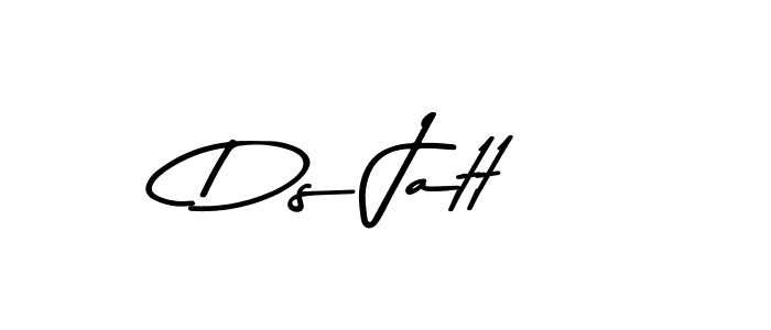 How to make Ds Jatt signature? Asem Kandis PERSONAL USE is a professional autograph style. Create handwritten signature for Ds Jatt name. Ds Jatt signature style 9 images and pictures png