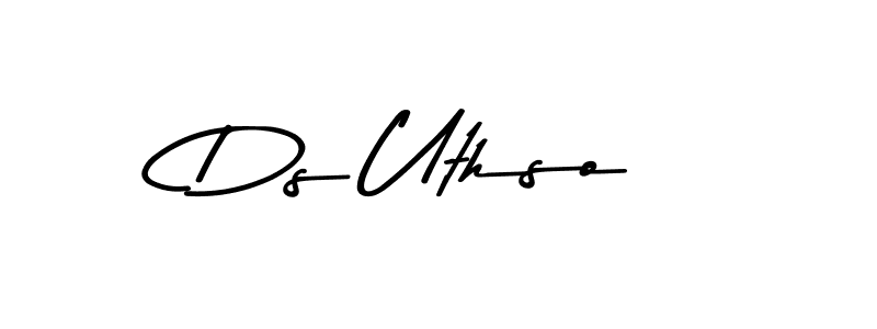 Use a signature maker to create a handwritten signature online. With this signature software, you can design (Asem Kandis PERSONAL USE) your own signature for name Ds Uthso. Ds Uthso signature style 9 images and pictures png