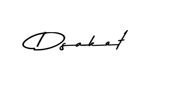 Make a beautiful signature design for name Dsaket. With this signature (Asem Kandis PERSONAL USE) style, you can create a handwritten signature for free. Dsaket signature style 9 images and pictures png