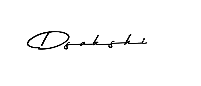 Use a signature maker to create a handwritten signature online. With this signature software, you can design (Asem Kandis PERSONAL USE) your own signature for name Dsakshi. Dsakshi signature style 9 images and pictures png