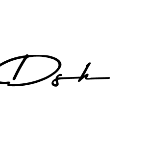 This is the best signature style for the Dsh name. Also you like these signature font (Asem Kandis PERSONAL USE). Mix name signature. Dsh signature style 9 images and pictures png