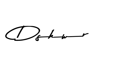 Design your own signature with our free online signature maker. With this signature software, you can create a handwritten (Asem Kandis PERSONAL USE) signature for name Dshwr. Dshwr signature style 9 images and pictures png