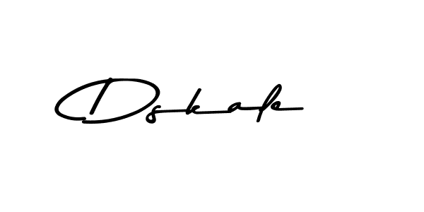 Create a beautiful signature design for name Dskale. With this signature (Asem Kandis PERSONAL USE) fonts, you can make a handwritten signature for free. Dskale signature style 9 images and pictures png