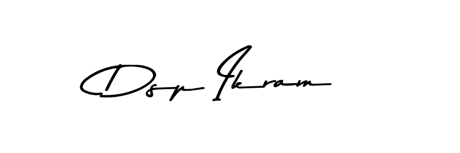 How to make Dsp Ikram name signature. Use Asem Kandis PERSONAL USE style for creating short signs online. This is the latest handwritten sign. Dsp Ikram signature style 9 images and pictures png