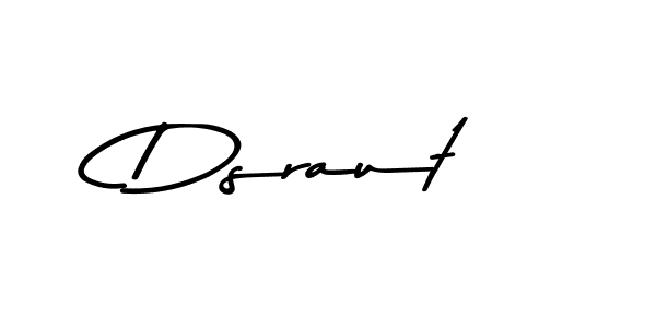 Create a beautiful signature design for name Dsraut. With this signature (Asem Kandis PERSONAL USE) fonts, you can make a handwritten signature for free. Dsraut signature style 9 images and pictures png