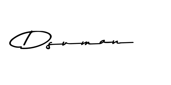 Asem Kandis PERSONAL USE is a professional signature style that is perfect for those who want to add a touch of class to their signature. It is also a great choice for those who want to make their signature more unique. Get Dsuman name to fancy signature for free. Dsuman signature style 9 images and pictures png