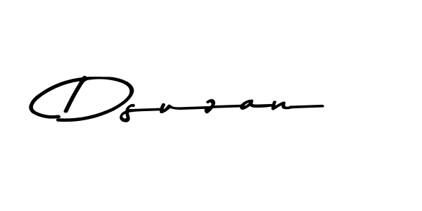 Create a beautiful signature design for name Dsuzan. With this signature (Asem Kandis PERSONAL USE) fonts, you can make a handwritten signature for free. Dsuzan signature style 9 images and pictures png