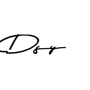 How to make Dsy name signature. Use Asem Kandis PERSONAL USE style for creating short signs online. This is the latest handwritten sign. Dsy signature style 9 images and pictures png