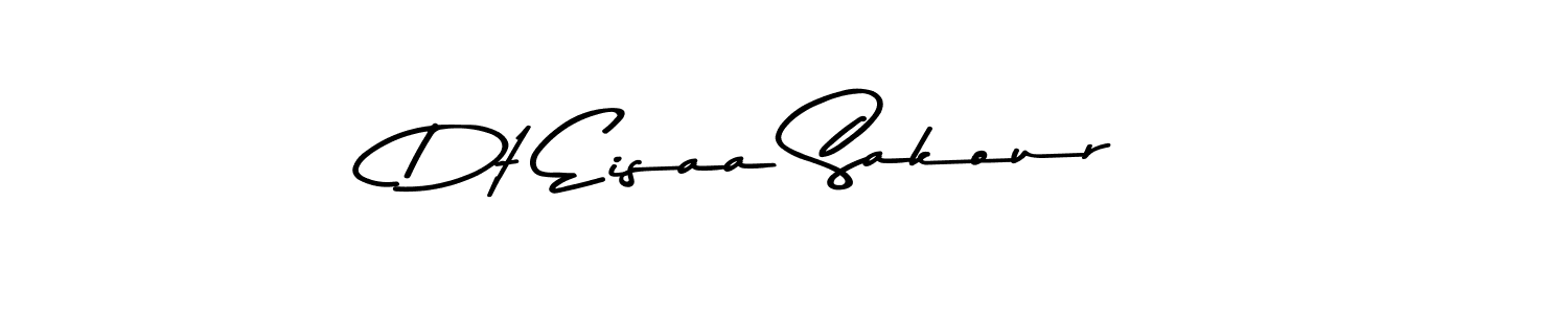 Also You can easily find your signature by using the search form. We will create Dt Eisaa Sakour name handwritten signature images for you free of cost using Asem Kandis PERSONAL USE sign style. Dt Eisaa Sakour signature style 9 images and pictures png