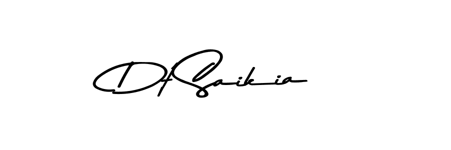 Use a signature maker to create a handwritten signature online. With this signature software, you can design (Asem Kandis PERSONAL USE) your own signature for name Dt Saikia. Dt Saikia signature style 9 images and pictures png