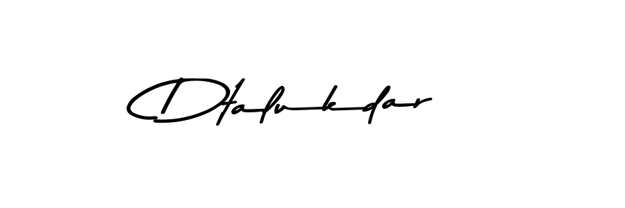 Create a beautiful signature design for name Dtalukdar. With this signature (Asem Kandis PERSONAL USE) fonts, you can make a handwritten signature for free. Dtalukdar signature style 9 images and pictures png