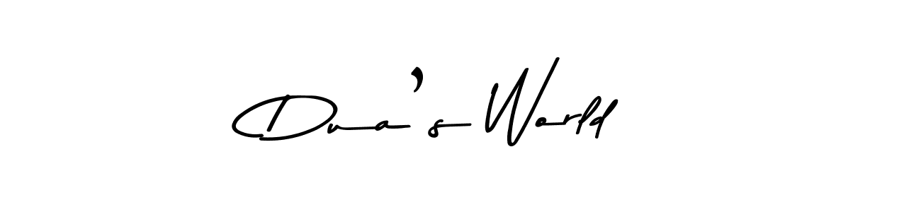 Design your own signature with our free online signature maker. With this signature software, you can create a handwritten (Asem Kandis PERSONAL USE) signature for name Dua’s World. Dua’s World signature style 9 images and pictures png