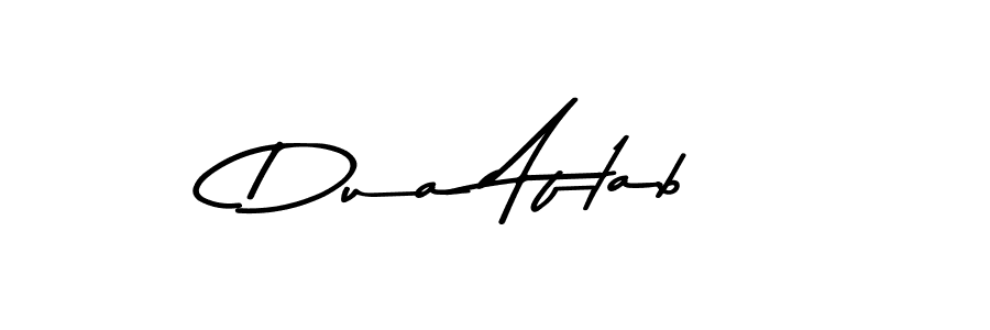 How to make Dua Aftab signature? Asem Kandis PERSONAL USE is a professional autograph style. Create handwritten signature for Dua Aftab name. Dua Aftab signature style 9 images and pictures png