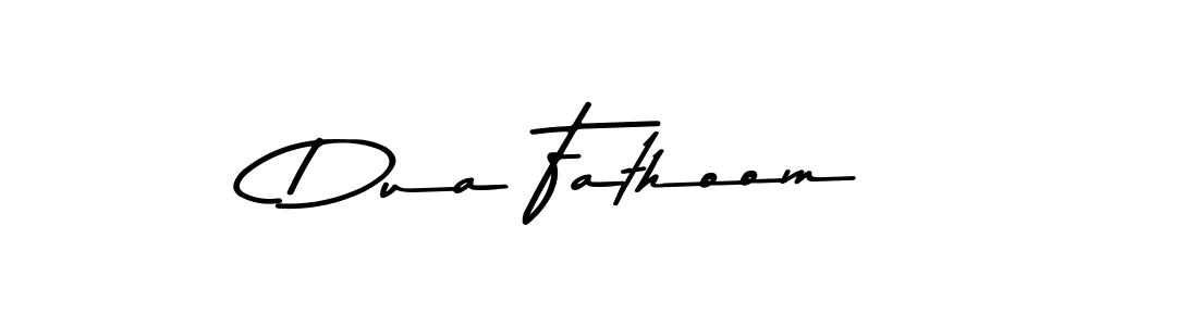 Make a beautiful signature design for name Dua Fathoom. With this signature (Asem Kandis PERSONAL USE) style, you can create a handwritten signature for free. Dua Fathoom signature style 9 images and pictures png