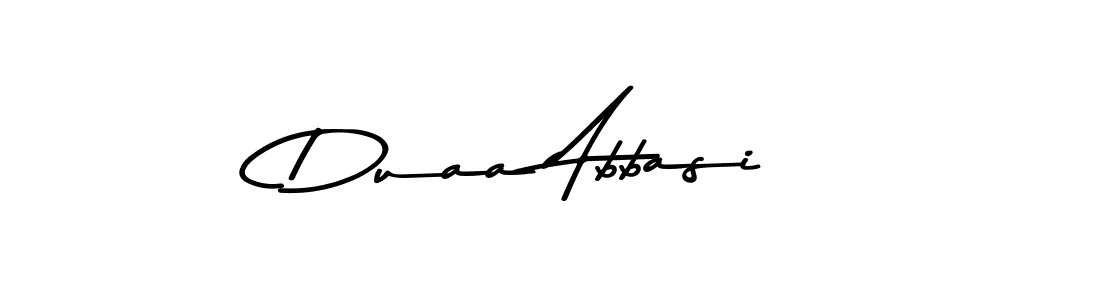 Also You can easily find your signature by using the search form. We will create Duaa Abbasi name handwritten signature images for you free of cost using Asem Kandis PERSONAL USE sign style. Duaa Abbasi signature style 9 images and pictures png