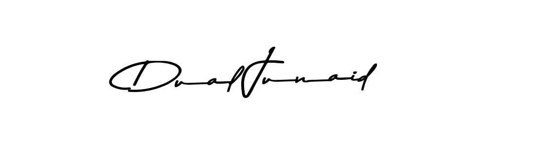 Create a beautiful signature design for name Dual Junaid. With this signature (Asem Kandis PERSONAL USE) fonts, you can make a handwritten signature for free. Dual Junaid signature style 9 images and pictures png