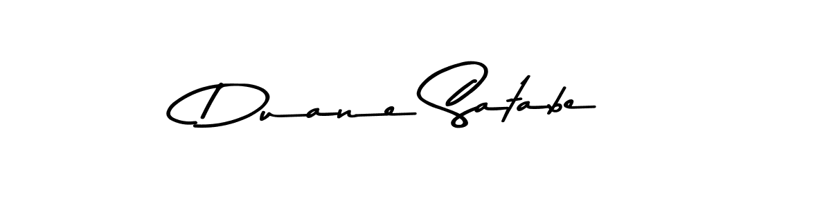 Duane Satabe stylish signature style. Best Handwritten Sign (Asem Kandis PERSONAL USE) for my name. Handwritten Signature Collection Ideas for my name Duane Satabe. Duane Satabe signature style 9 images and pictures png