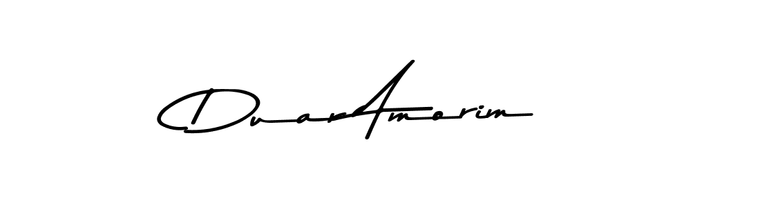 Create a beautiful signature design for name Duar Amorim. With this signature (Asem Kandis PERSONAL USE) fonts, you can make a handwritten signature for free. Duar Amorim signature style 9 images and pictures png