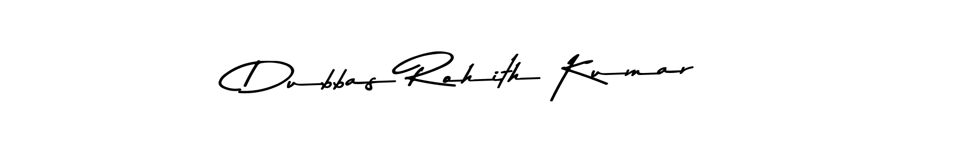 Design your own signature with our free online signature maker. With this signature software, you can create a handwritten (Asem Kandis PERSONAL USE) signature for name Dubbas Rohith Kumar. Dubbas Rohith Kumar signature style 9 images and pictures png