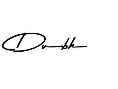 How to Draw Dubh signature style? Asem Kandis PERSONAL USE is a latest design signature styles for name Dubh. Dubh signature style 9 images and pictures png