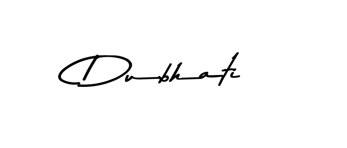 How to make Dubhati signature? Asem Kandis PERSONAL USE is a professional autograph style. Create handwritten signature for Dubhati name. Dubhati signature style 9 images and pictures png