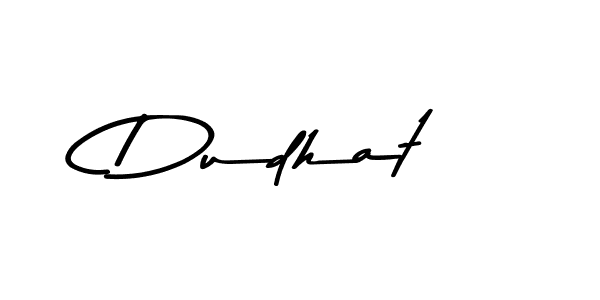 Make a beautiful signature design for name Dudhat. With this signature (Asem Kandis PERSONAL USE) style, you can create a handwritten signature for free. Dudhat signature style 9 images and pictures png
