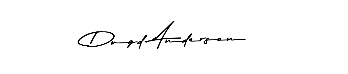Dugd. Anderson stylish signature style. Best Handwritten Sign (Asem Kandis PERSONAL USE) for my name. Handwritten Signature Collection Ideas for my name Dugd. Anderson. Dugd. Anderson signature style 9 images and pictures png