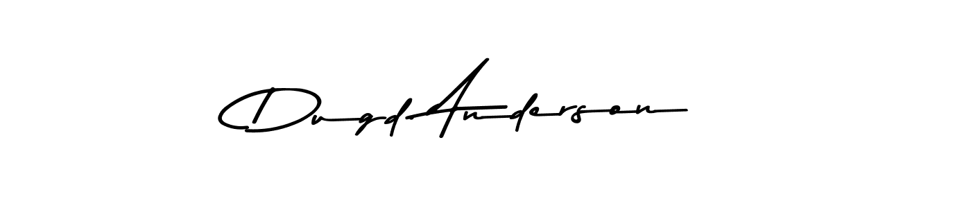 Design your own signature with our free online signature maker. With this signature software, you can create a handwritten (Asem Kandis PERSONAL USE) signature for name Dugd. Anderson. Dugd. Anderson signature style 9 images and pictures png
