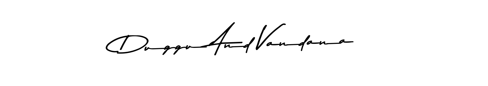 Use a signature maker to create a handwritten signature online. With this signature software, you can design (Asem Kandis PERSONAL USE) your own signature for name Duggu And Vandana. Duggu And Vandana signature style 9 images and pictures png