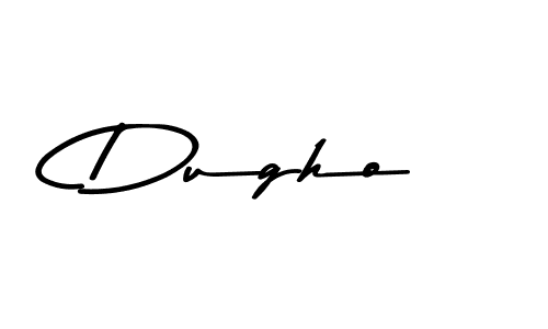 How to make Dugho name signature. Use Asem Kandis PERSONAL USE style for creating short signs online. This is the latest handwritten sign. Dugho signature style 9 images and pictures png