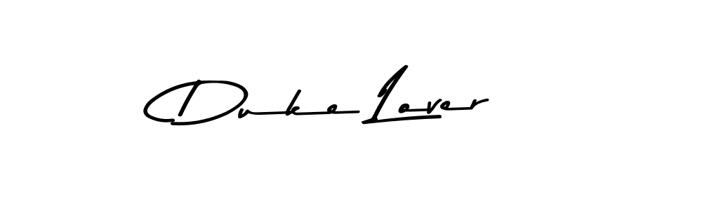 How to make Duke Lover name signature. Use Asem Kandis PERSONAL USE style for creating short signs online. This is the latest handwritten sign. Duke Lover signature style 9 images and pictures png