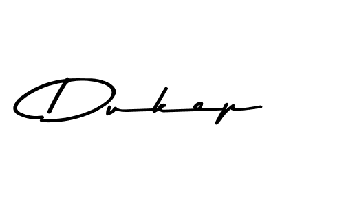 Make a beautiful signature design for name Dukep. With this signature (Asem Kandis PERSONAL USE) style, you can create a handwritten signature for free. Dukep signature style 9 images and pictures png