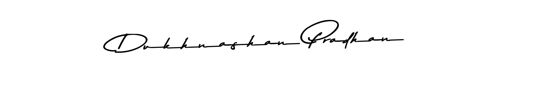Create a beautiful signature design for name Dukhnashan Pradhan. With this signature (Asem Kandis PERSONAL USE) fonts, you can make a handwritten signature for free. Dukhnashan Pradhan signature style 9 images and pictures png