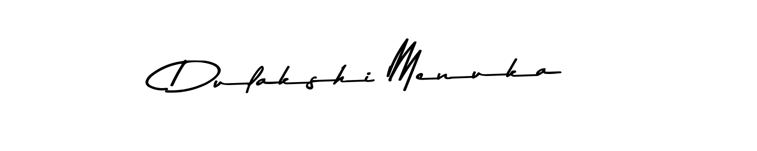 Use a signature maker to create a handwritten signature online. With this signature software, you can design (Asem Kandis PERSONAL USE) your own signature for name Dulakshi Menuka. Dulakshi Menuka signature style 9 images and pictures png