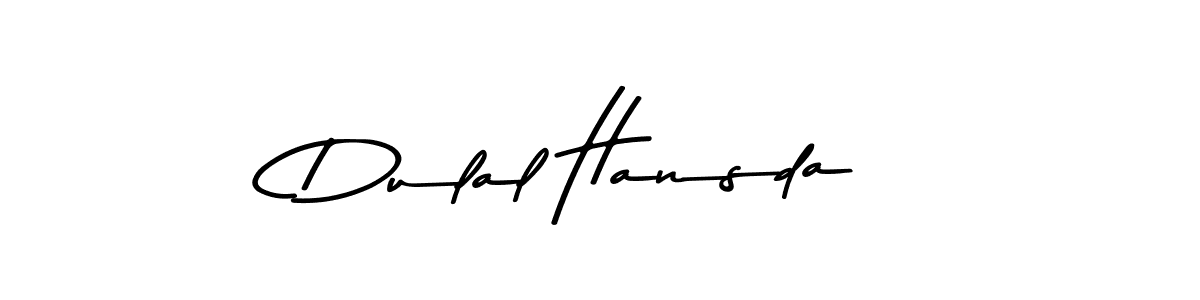 Asem Kandis PERSONAL USE is a professional signature style that is perfect for those who want to add a touch of class to their signature. It is also a great choice for those who want to make their signature more unique. Get Dulal Hansda name to fancy signature for free. Dulal Hansda signature style 9 images and pictures png