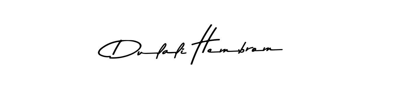 You should practise on your own different ways (Asem Kandis PERSONAL USE) to write your name (Dulali Hembrom) in signature. don't let someone else do it for you. Dulali Hembrom signature style 9 images and pictures png