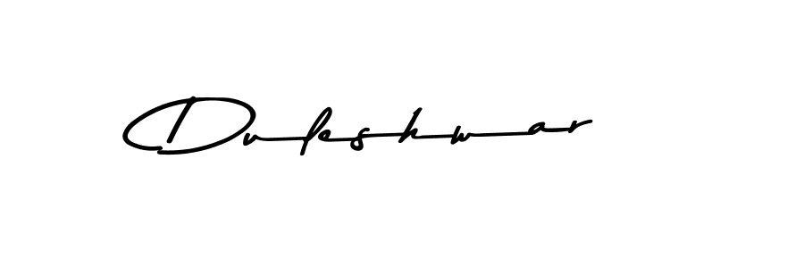 Duleshwar stylish signature style. Best Handwritten Sign (Asem Kandis PERSONAL USE) for my name. Handwritten Signature Collection Ideas for my name Duleshwar. Duleshwar signature style 9 images and pictures png