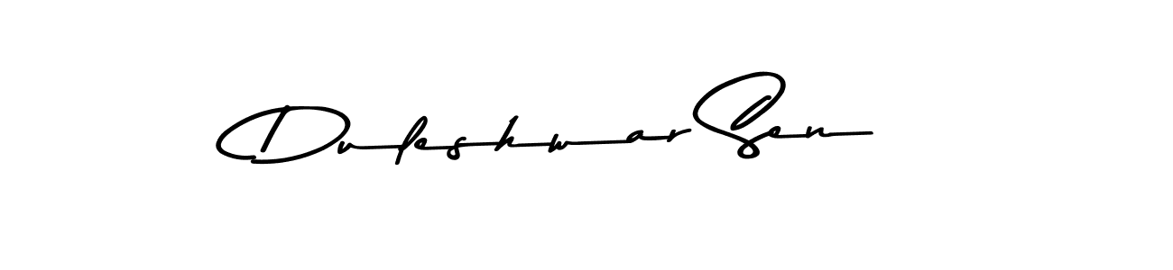 Design your own signature with our free online signature maker. With this signature software, you can create a handwritten (Asem Kandis PERSONAL USE) signature for name Duleshwar Sen. Duleshwar Sen signature style 9 images and pictures png