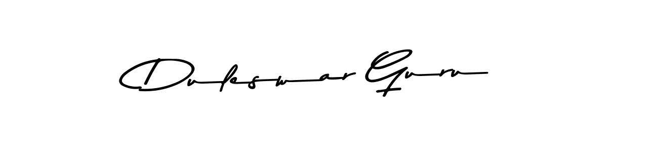 Similarly Asem Kandis PERSONAL USE is the best handwritten signature design. Signature creator online .You can use it as an online autograph creator for name Duleswar Guru. Duleswar Guru signature style 9 images and pictures png