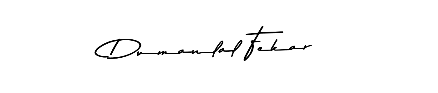 How to make Dumanlal Fekar signature? Asem Kandis PERSONAL USE is a professional autograph style. Create handwritten signature for Dumanlal Fekar name. Dumanlal Fekar signature style 9 images and pictures png