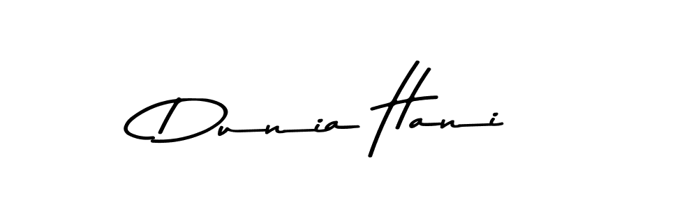Similarly Asem Kandis PERSONAL USE is the best handwritten signature design. Signature creator online .You can use it as an online autograph creator for name Dunia Hani. Dunia Hani signature style 9 images and pictures png