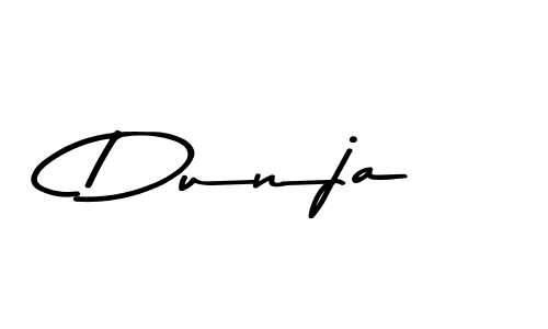 Make a beautiful signature design for name Dunja. With this signature (Asem Kandis PERSONAL USE) style, you can create a handwritten signature for free. Dunja signature style 9 images and pictures png