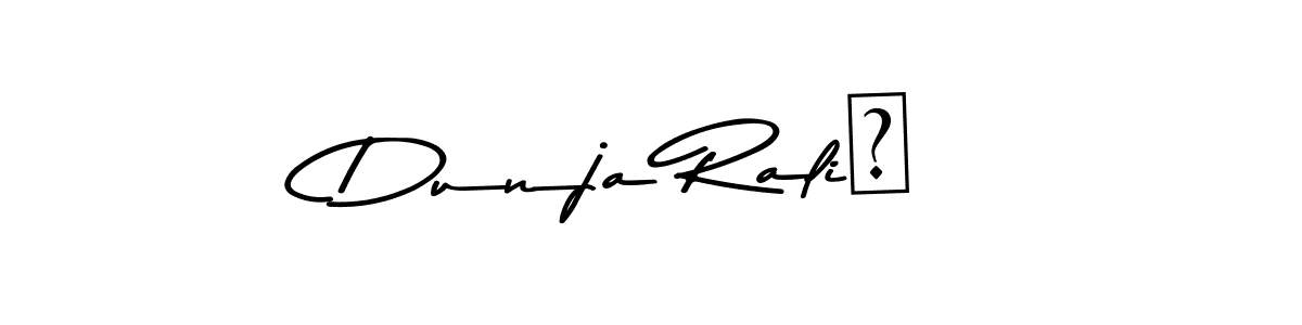 Asem Kandis PERSONAL USE is a professional signature style that is perfect for those who want to add a touch of class to their signature. It is also a great choice for those who want to make their signature more unique. Get Dunja Ralić name to fancy signature for free. Dunja Ralić signature style 9 images and pictures png