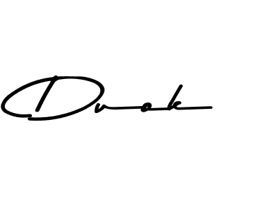 Also You can easily find your signature by using the search form. We will create Duok name handwritten signature images for you free of cost using Asem Kandis PERSONAL USE sign style. Duok signature style 9 images and pictures png