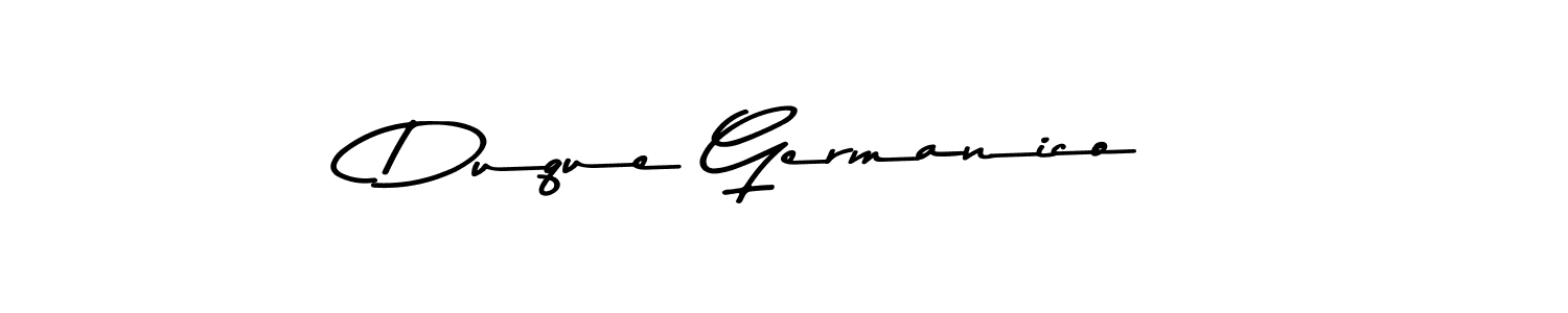 Once you've used our free online signature maker to create your best signature Asem Kandis PERSONAL USE style, it's time to enjoy all of the benefits that Duque Germanico name signing documents. Duque Germanico signature style 9 images and pictures png