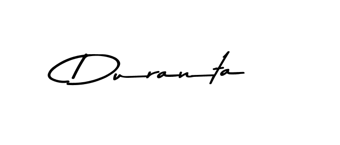 Make a beautiful signature design for name Duranta. With this signature (Asem Kandis PERSONAL USE) style, you can create a handwritten signature for free. Duranta signature style 9 images and pictures png