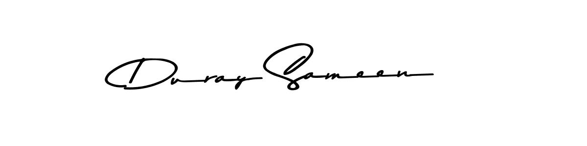 How to make Duray Sameen signature? Asem Kandis PERSONAL USE is a professional autograph style. Create handwritten signature for Duray Sameen name. Duray Sameen signature style 9 images and pictures png