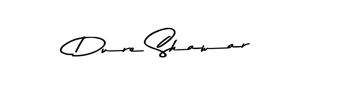 How to make Dure Shawar signature? Asem Kandis PERSONAL USE is a professional autograph style. Create handwritten signature for Dure Shawar name. Dure Shawar signature style 9 images and pictures png