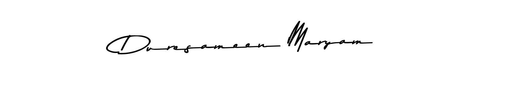 Also You can easily find your signature by using the search form. We will create Duresameen Maryam name handwritten signature images for you free of cost using Asem Kandis PERSONAL USE sign style. Duresameen Maryam signature style 9 images and pictures png